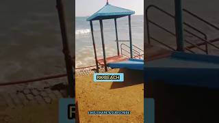 తుఫాను effect వల్ల ధ్వంసం అయిన rk beach సరిహద్దులు😟 #vizagbeach #beachroad #vizag #viralshorts