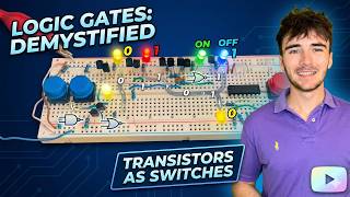 How can you make LOGIC GATES with transistors?? Omni Series Pt 2
