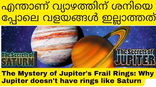 Why don't Jupiter's rings look like Saturn's? Strange Facts About the Jupiter rings malayalam talks