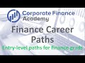 Finance Career Paths for Finance Degrees - IB, Corporate Finance, FP&A, ER