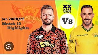 Sunrisers Eastern Cape vs Johannes bar super King | Match Highlights |#comedymoviestrendingvideo