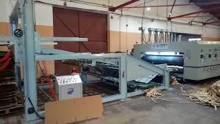 HUAYU-B Automatic flexo 4 color printer slotter die cutter vibrator stacker