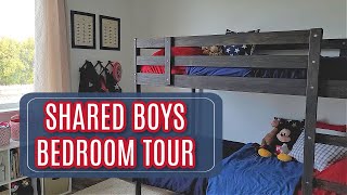 Vintage Inspired Boys Room Tour: How I Organized and Decorated A Shared Boys Bedroom