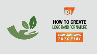 How to create logo hand for nature