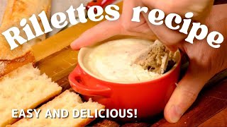 【Rillettes】#72 材料はたった４つ！フランス本場のリエットの作り方！Homemade Best Rillettes!  Easy and Delicious!