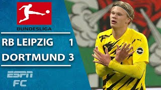 Erling Haaland and Jadon Sancho power Dortmund to win over Leipzig | ESPN FC Bundesliga Highlights