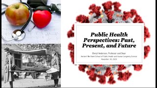 “Perspectives on Public Health: Past, Present, and Future” presented by Dr. Cheryl Anderson