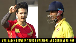 War Match Between Telugu Warriors And Chennai Rhinos