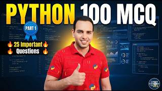 Python MCQ Series Part 1 | 25 Important MCQs on Python Fundamentals | #coding #quiz #python