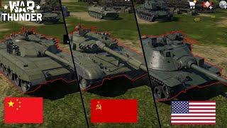 T-72A vs MBT-70 vs ZTZ96, which is better? - War Thunder Mobile