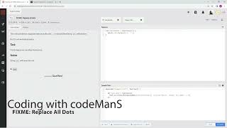 Codewars 8 kyu FIXME: Replace All Dots JavaScript