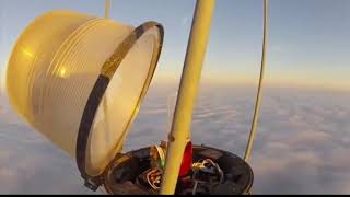 Bulb changing on a 2000 ft tower