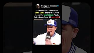 When John Cena Broke The World Record For The Fastest “Chill” 🎤😂