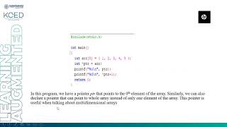 Pointer and One Dimensional array with examples