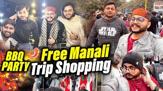 Free Manali \u0026 Shimla Trip Ke Liye Shopping | BBQ Party With Friends #shoppingvlog #bbq #dailyvlog