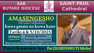 Amasengesho adasanzwe hamwe na Pst ZIGIRINSHUTI Michel kuri EAR Butare Diocese Cathedrale Saint Paul