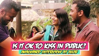 Is it ok to KISS in Public? | Awkward Interview at AIUB Campus