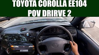 Toyota Corolla EE104 Wagon POV Drive 2