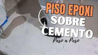 PISO EPOXI SOBRE CEMENTO / BAÑOS CON RESINA EPOXI PASO A PASO