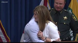 Widow gets officer husband's ashes back