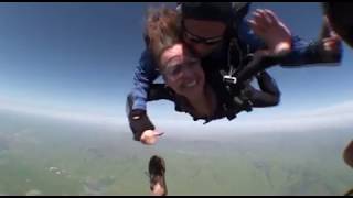 Kristi's tandem jump at Skydive Hollister | the Bay Area's Dropzone for Tandem Skydiving!