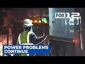 Power problems continue in the Portland metro