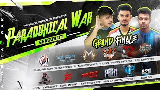 [🔴LIVE] PARADOXICAL WAR SEASON 07 | GRAND FINALE | GARENA FREE FIRE | FT:- @Oshmi_Plays