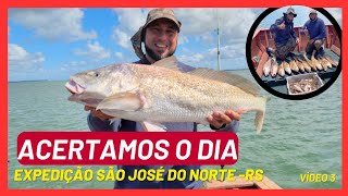 Expedição São José do Norte RS, Vídeo 3 mas virou Primeiro Vídeo com Record de peixe que pescamos!