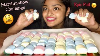 50 MARSHMALLOW CHALLENGE ( EPIC FAIL😅) First Time Trying Marshmallows |Indian Eating Show Mukbang