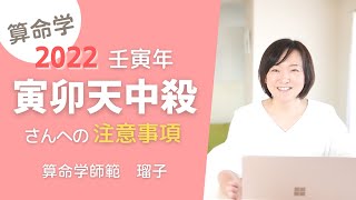 【算命学】2022壬寅年🐯寅卯天中殺さんへの注意事項｜干支別気をつけること・過ごし方のアドバイス