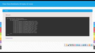 Clean Share Bookmark (10 styles, 62 icons) (CodeCanyon.net)