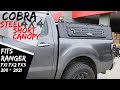 Short Heavy Duty Galvanised Steel Canopy fits Ford Ranger PX1 PX2 PX3 2011 - 2021 BT50 Dual Cab Low