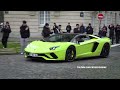 supercars in paris december 2023 csatw575 slr mclaren huracan tecnica skyline r34 599 gto