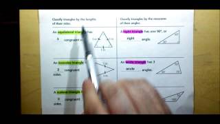 11-2: Identifying and Classifying Triangles