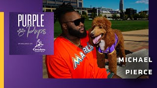 Purple Pups Featuring Michael Pierce \u0026 Princeton | Minnesota Vikings