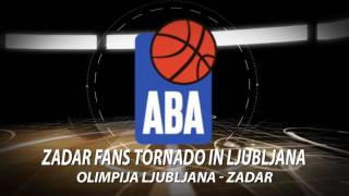 Tornado in Ljubljana - Zadar fans travelled to Tivoli to support their team