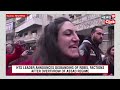 syria news protests erupt in damascus over burning of christmas tree christmas in syria n18g