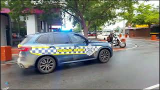 Victoria Police highway patrol BMW X5 getting ready for an escort