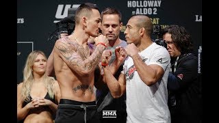 UFC 218: Max Holloway vs. Jose Aldo Staredown - MMA Fighting