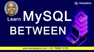Between Clause in SQL | SQL tutorial for beginners | Harisystems