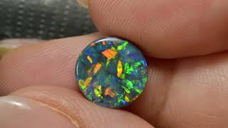 2.81 cts Australian Dark Opal Lightning Ridge Solid Stone