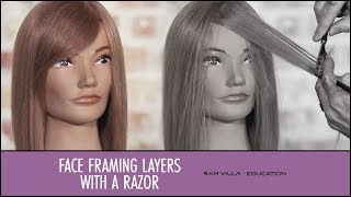 How to Create Face Framing Layers with a Razor