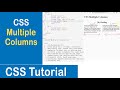 #51 CSS Multiple Columns | Multi-Column Layout | Column Count | Column Gap | CSS Tutorial