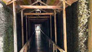 Inside the Gradierwerk (Graduation Tower) in Bad Orb, Germany.