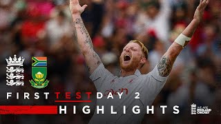 Stokes Battles But SA Lead | Highlights - England v South Africa Day 2 | 1st LV= Insurance Test 2022