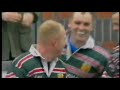 winston stanley scores try then hugs mascot tiger vs newcastle 2001