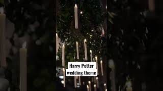 Harry Potter Themed Wedding Reception #hogwartswedding #harrypotter #harrypotterlegacy