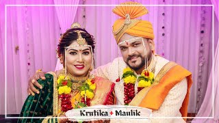 KRUTIKA + MAULIK || CINEMATIC WEDDING TEASER || MAHARSHTRIAN WEDDING 2022 || TEAM CAPTURING MEMORIEZ