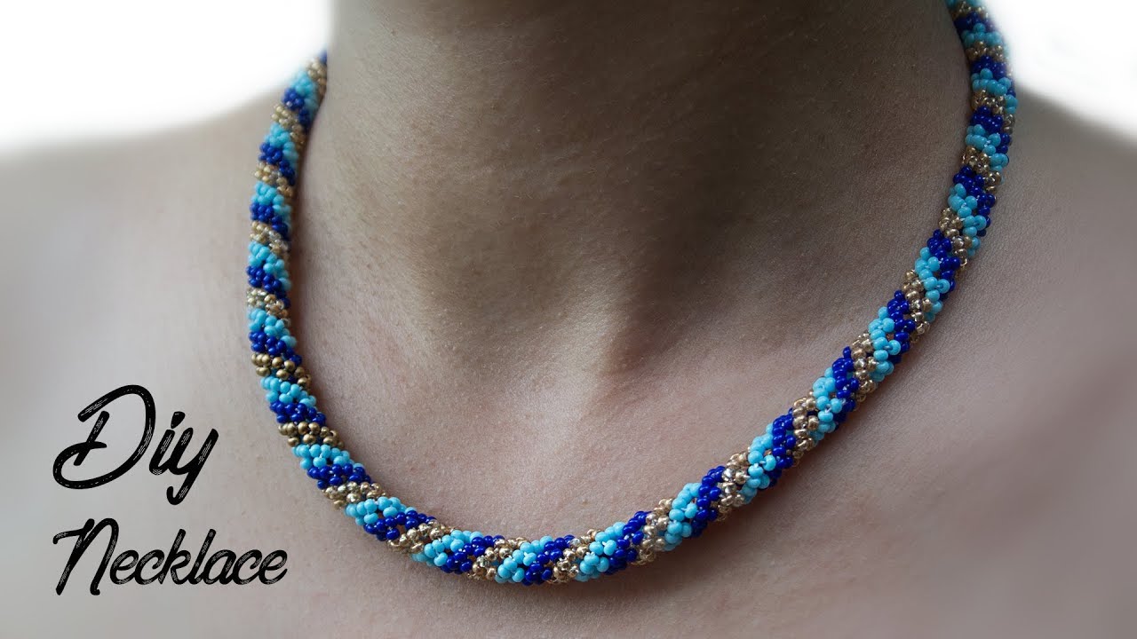Diy Beaded Necklace Tutorial Do It Yourself