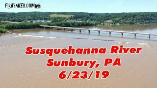 Susquehanna River, Sunbury, Pennsylvania - 6/23/19: By Drone!